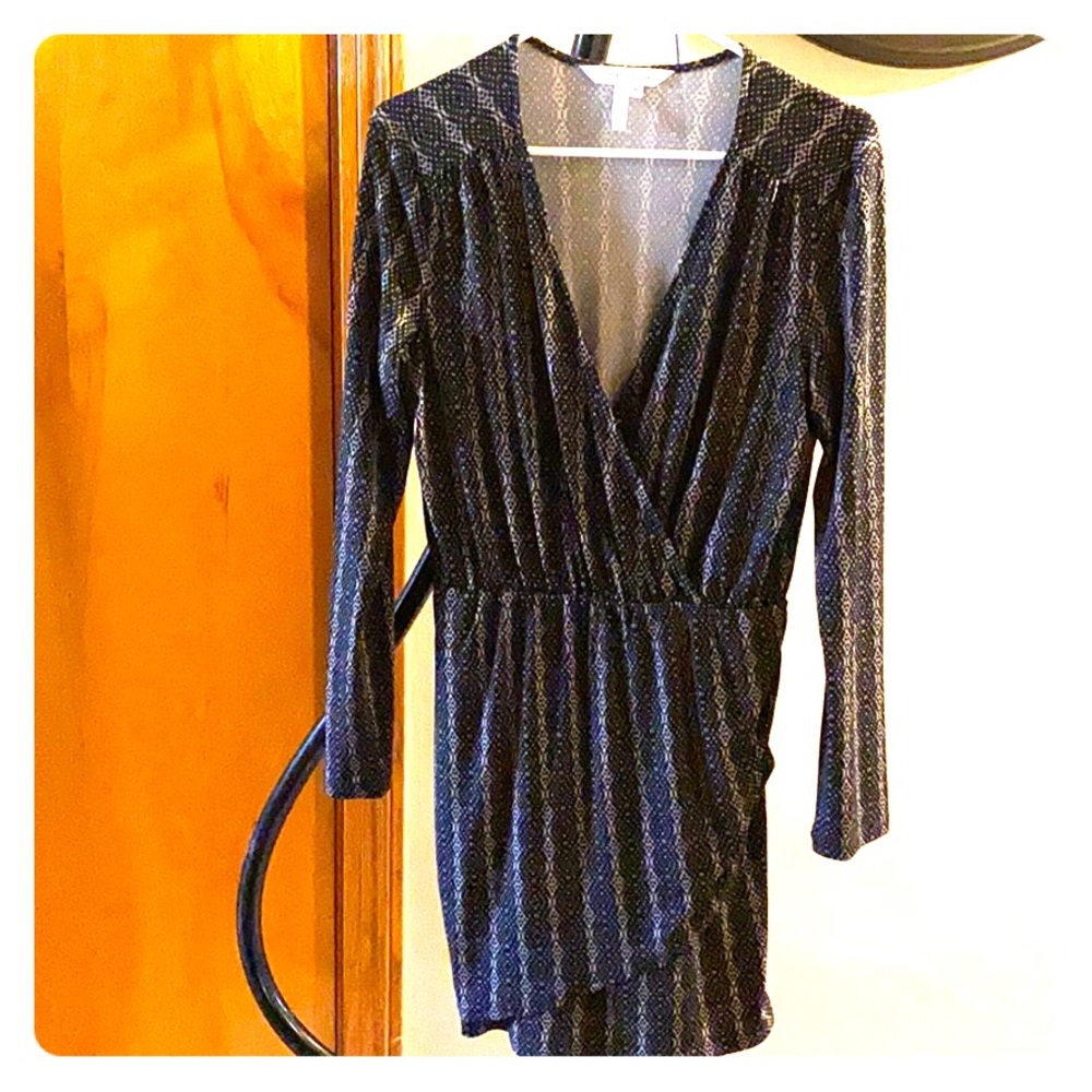 BCBG Black and Tan dress